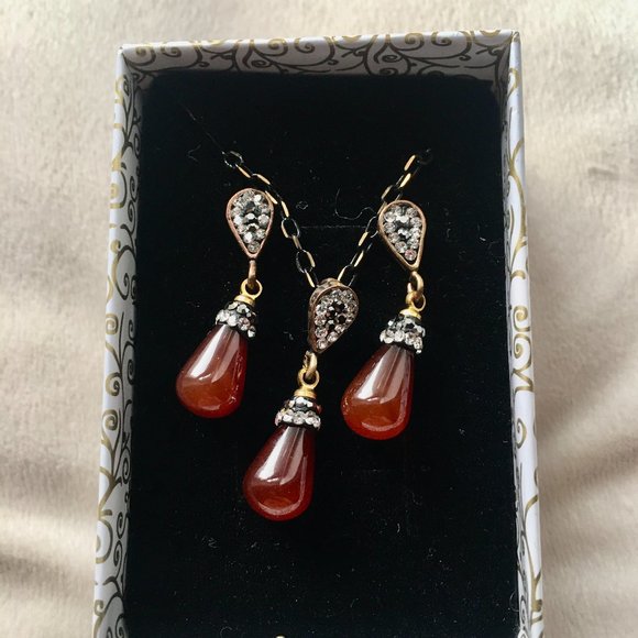 Jewelry - Earrings and Necklace Set with Gift Box -New